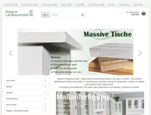 Tablet Screenshot of massive-landhausmoebel.de